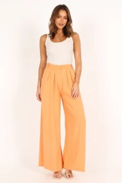 Felix Wide Leg Pants - Orange 13 Felix Wide Leg Pants - Orange -Giordano Style petal and pup usa bottoms felix wide leg pants orange 33526117466289