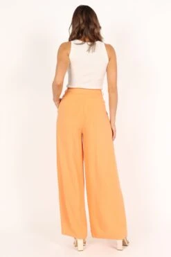 Felix Wide Leg Pants - Orange 16 Felix Wide Leg Pants - Orange -Giordano Style petal and pup usa bottoms felix wide leg pants orange 33526117564593