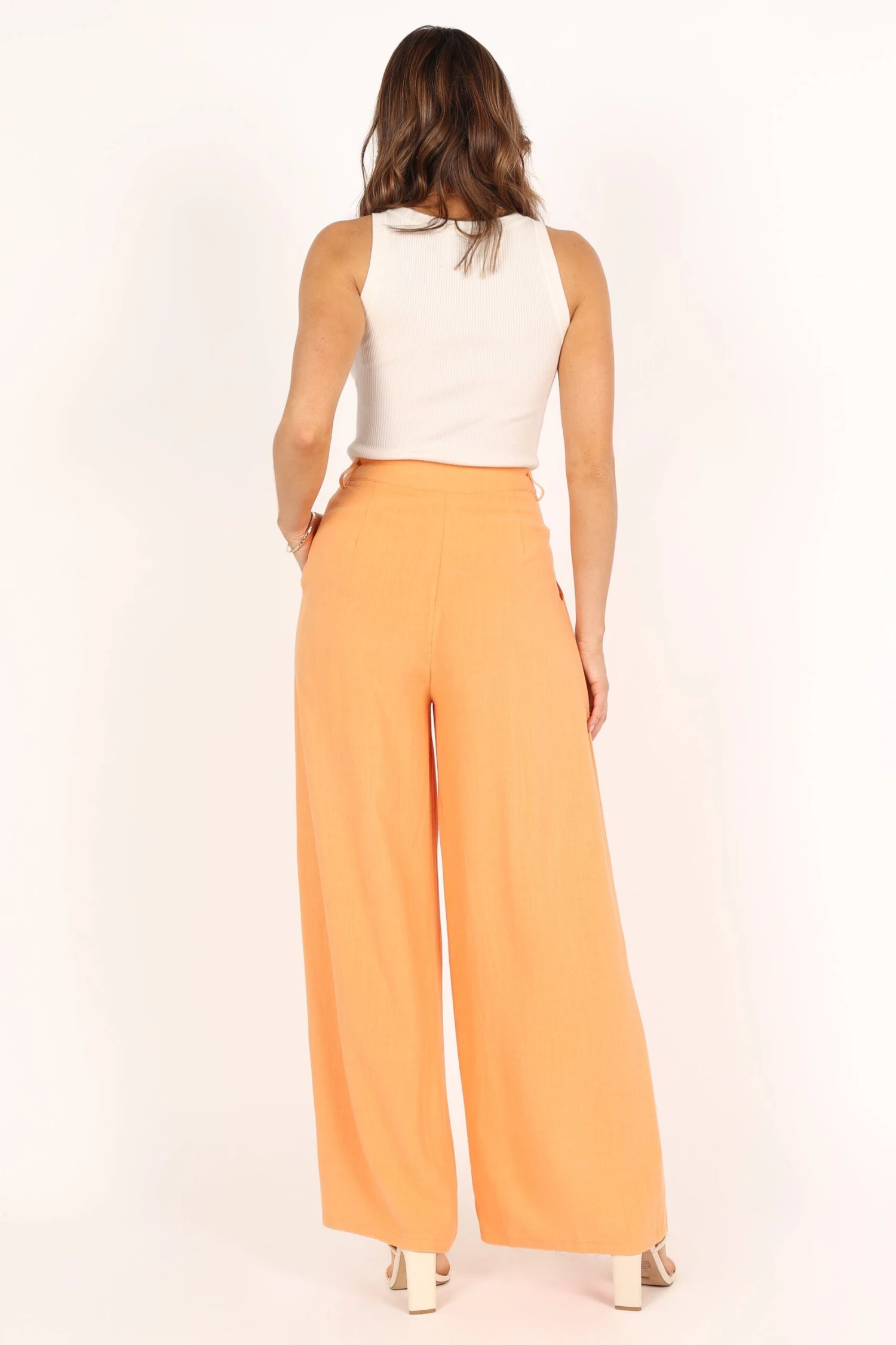 Felix Wide Leg Pants - Orange 8 Felix Wide Leg Pants - Orange - Image 6
