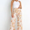 Gimmie Pants - Cream Floral -Giordano Style petal and pup usa bottoms gimmie pants cream floral 31719574765745