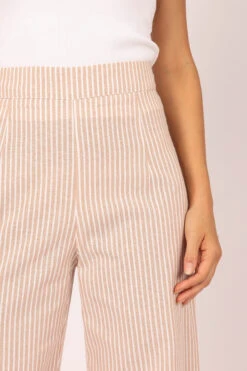 Henry High Waisted Wide Leg Pants - Beige Stripe 17 Henry High Waisted Wide Leg Pants - Beige Stripe -Giordano Style petal and pup usa bottoms henry high waisted wide leg pants beige stripe 32246216655025