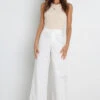 Hilary Pant - White 2 Hilary Pant - White -Giordano Style petal and pup usa bottoms hilary pant white 32130499313841