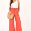 Holly Pant - Coral -Giordano Style petal and pup usa bottoms holly pant coral 33612361433265