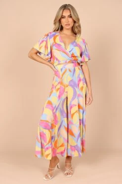 Luis Wide Leg Pants - Blue Multi