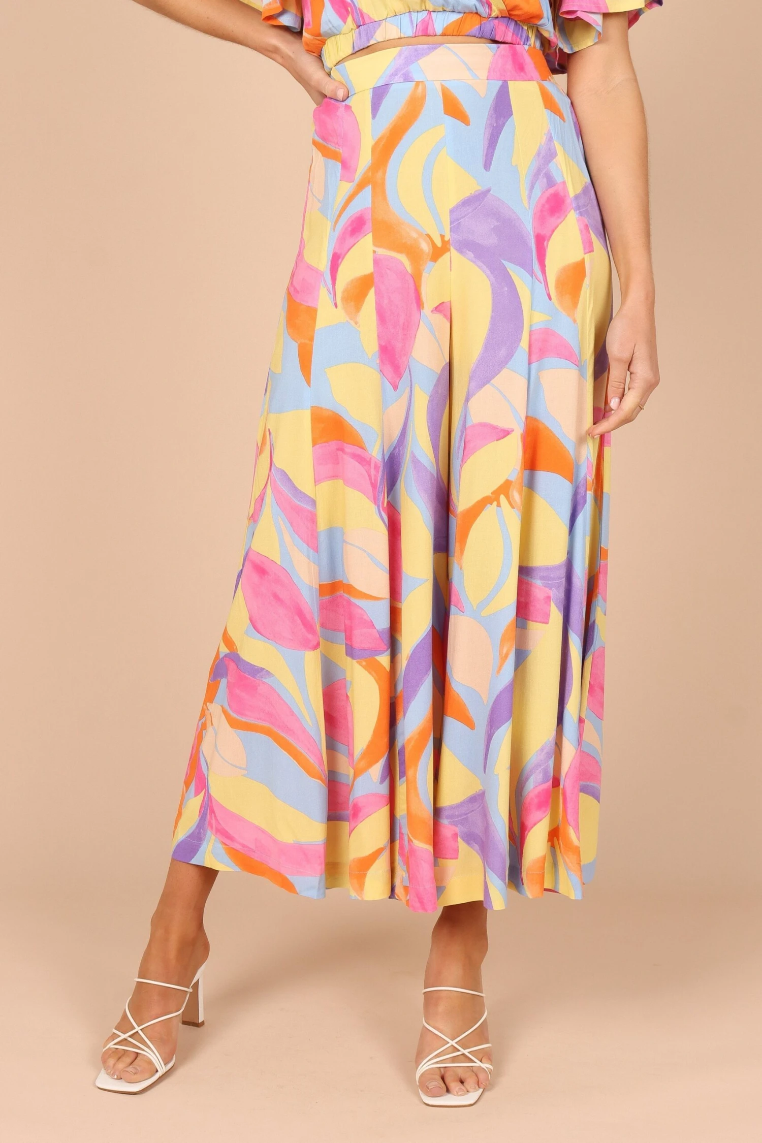 Luis Wide Leg Pants - Blue Multi 4 Luis Wide Leg Pants - Blue Multi - Image 2