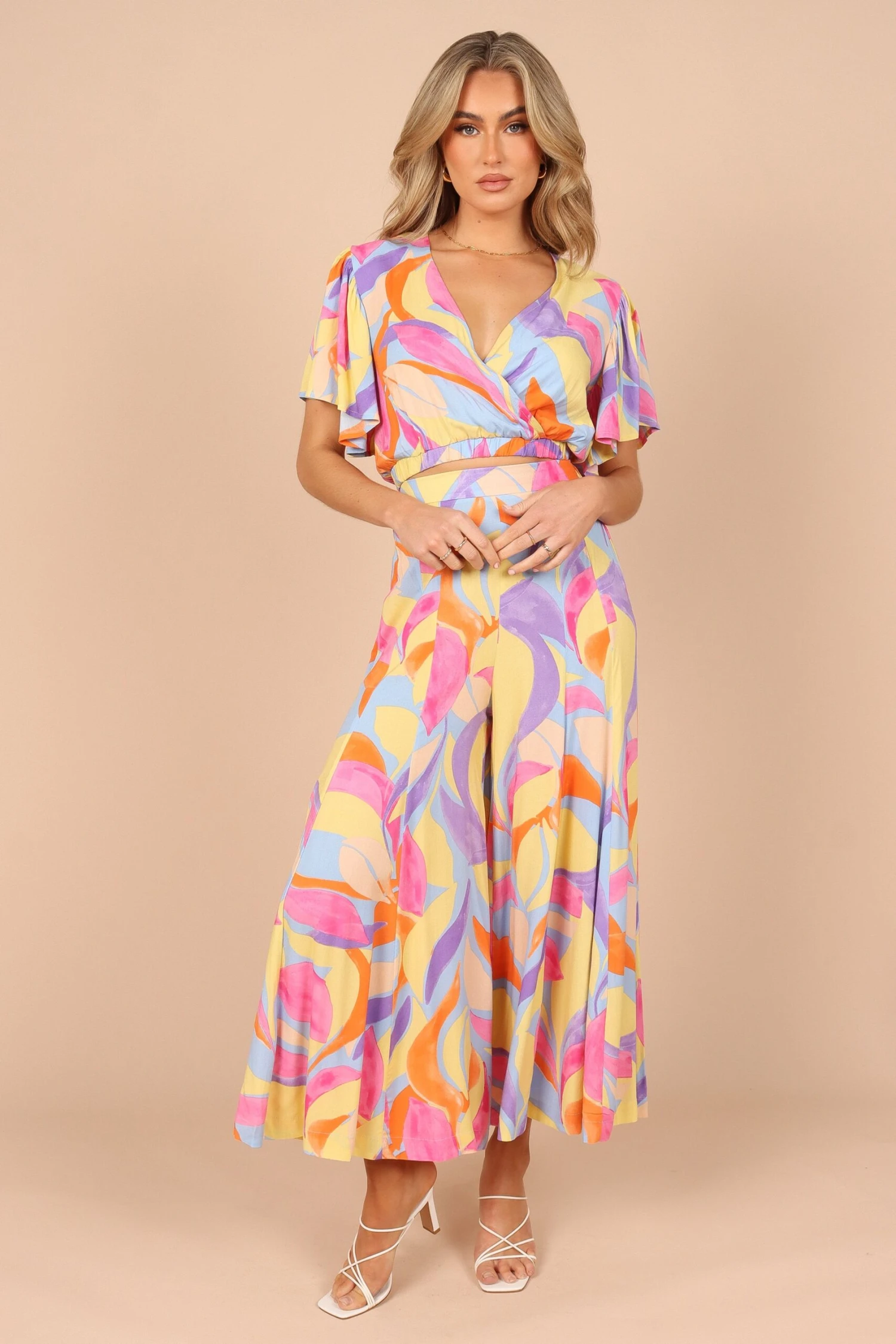 Luis Wide Leg Pants - Blue Multi 7 Luis Wide Leg Pants - Blue Multi - Image 5