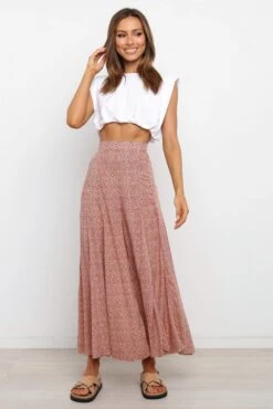 Neveah Pant - Rust -Giordano Style petal and pup usa bottoms neveah pant rust 22939966013617