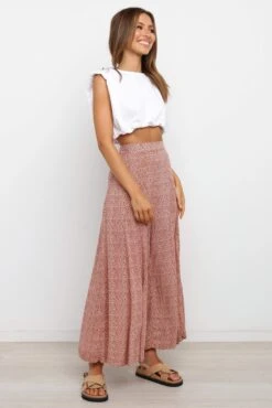 Neveah Pant - Rust -Giordano Style petal and pup usa bottoms neveah pant rust 29626759119025