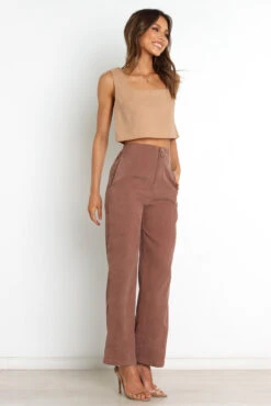 Springfield Pants - Brown -Giordano Style petal and pup usa bottoms springfield pants brown 30297711804593