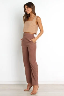 Springfield Pants - Brown -Giordano Style petal and pup usa bottoms springfield pants brown 30299303018673