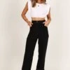 Talaren Cord Pant - Black -Giordano Style petal and pup usa bottoms talaren cord pant black 33871062106289