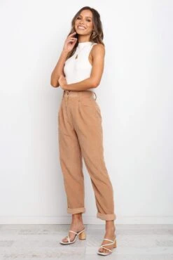 Talaren Pant - Beige -Giordano Style petal and pup usa bottoms talaren pant beige 21561227083953