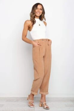 Talaren Pant - Beige -Giordano Style petal and pup usa bottoms talaren pant beige 21561228394673
