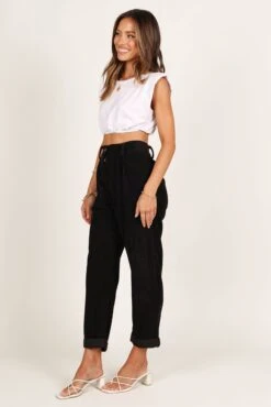 Talaren Pant - Black -Giordano Style petal and pup usa bottoms talaren pant black 33207370678449