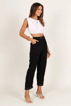 Talaren Pant - Black -Giordano Style petal and pup usa bottoms talaren pant black 33207370875057