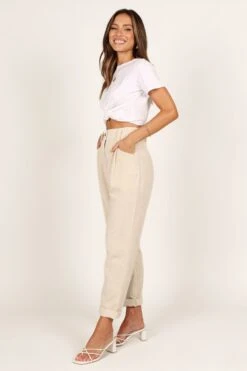 Talaren Pant - Cream -Giordano Style petal and pup usa bottoms talaren pant cream 33207378641073
