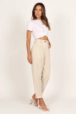 Talaren Pant - Cream -Giordano Style petal and pup usa bottoms talaren pant cream 33207378673841