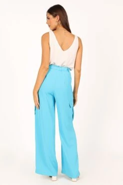 Trinny Pant - Ocean Blue -Giordano Style petal and pup usa bottoms trinny pant ocean blue 33612417171633