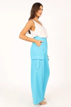 Trinny Pant - Ocean Blue -Giordano Style petal and pup usa bottoms trinny pant ocean blue 33612417204401