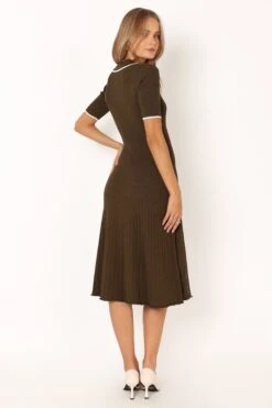 Diana Midi Dress - Olive -Giordano Style petal and pup usa dresses diana midi dress olive 34007555768497