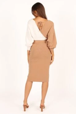 Nate Dress - Beige/White -Giordano Style petal and pup usa dresses nate dress beige white 33553264902321