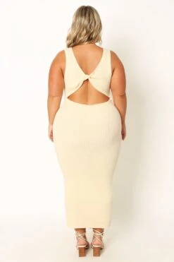 Nita Midi Dress - Beige -Giordano Style petal and pup usa dresses nita midi dress beige 33968166076593