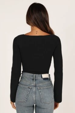 Aquerelle Knit Sweater - Black -Giordano Style petal and pup usa knitwear aquerelle knit sweater black 33276565749937