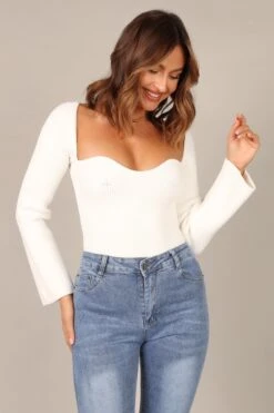 Aquerelle Knit Sweater - Ivory -Giordano Style petal and pup usa knitwear aquerelle knit sweater ivory 32721918066865