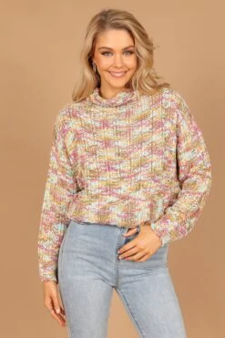 Brooke Multi Knit Sweater - Green -Giordano Style petal and pup usa knitwear brooke multi knit sweater green 32564127334577