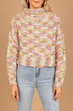 Brooke Multi Knit Sweater - Green -Giordano Style petal and pup usa knitwear brooke multi knit sweater green 32564127367345