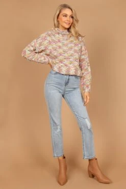 Brooke Multi Knit Sweater - Green -Giordano Style petal and pup usa knitwear brooke multi knit sweater green 32564127432881