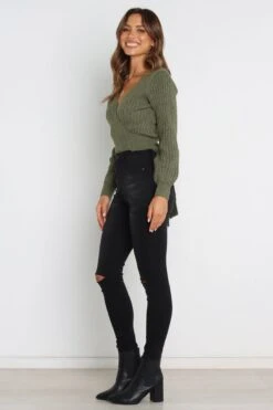 Brother Knit Sweater - Emerald -Giordano Style petal and pup usa knitwear brother knit emerald 30711076126897