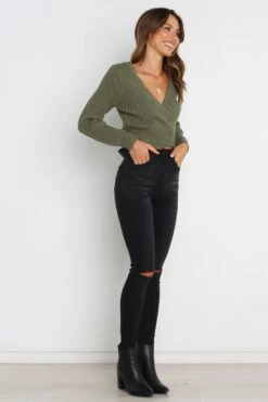 Brother Knit Sweater - Emerald -Giordano Style petal and pup usa knitwear brother knit emerald 30711089594545