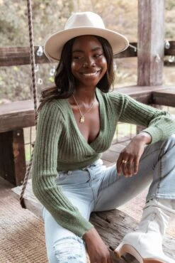 Brother Knit Sweater - Emerald -Giordano Style petal and pup usa knitwear brother knit sweater emerald 30888633565361