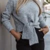 Captivate Knit Sweater - Grey -Giordano Style petal and pup usa knitwear captivate knit sweater grey 34008180392113