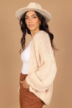 Cara Oversized Handknit Knit Sweater - Natural -Giordano Style petal and pup usa knitwear cara oversized handknit knit sweater natural 32673817755825