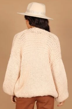 Cara Oversized Handknit Knit Sweater - Natural -Giordano Style petal and pup usa knitwear cara oversized handknit knit sweater natural 32673817821361