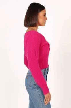 Colette Knit Sweater - Magenta -Giordano Style petal and pup usa knitwear colette knit sweater magenta 33944046108849