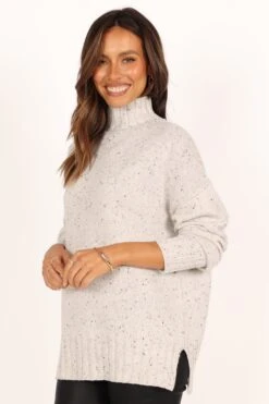 Conny Knit Sweater - White -Giordano Style petal and pup usa knitwear conny knit sweater white 33453647724721