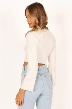 Fletcher Knit Sweater - White 15 Fletcher Knit Sweater - White -Giordano Style petal and pup usa knitwear fletcher knit sweater white 33530150781105