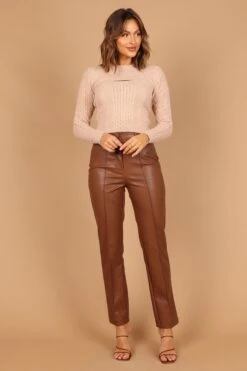 Jameela Cropped Cutout Knit Sweater - Beige -Giordano Style petal and pup usa knitwear jameela cropped cutout knit sweater beige 32600343118001