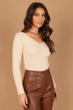 Layah Knit Sweater - Beige -Giordano Style petal and pup usa knitwear layah knit sweater beige 32532444872881