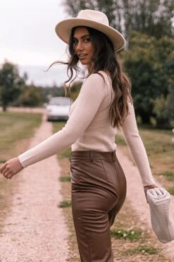 Layah Knit Sweater - Beige -Giordano Style petal and pup usa knitwear layah knit sweater beige 32537045926065