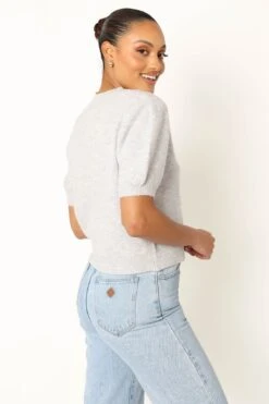 Noah Knit Sweater - Light Heather Grey 25 Noah Knit Sweater - Light Heather Grey -Giordano Style petal and pup usa knitwear noah knit sweater light heather grey 33968204742833