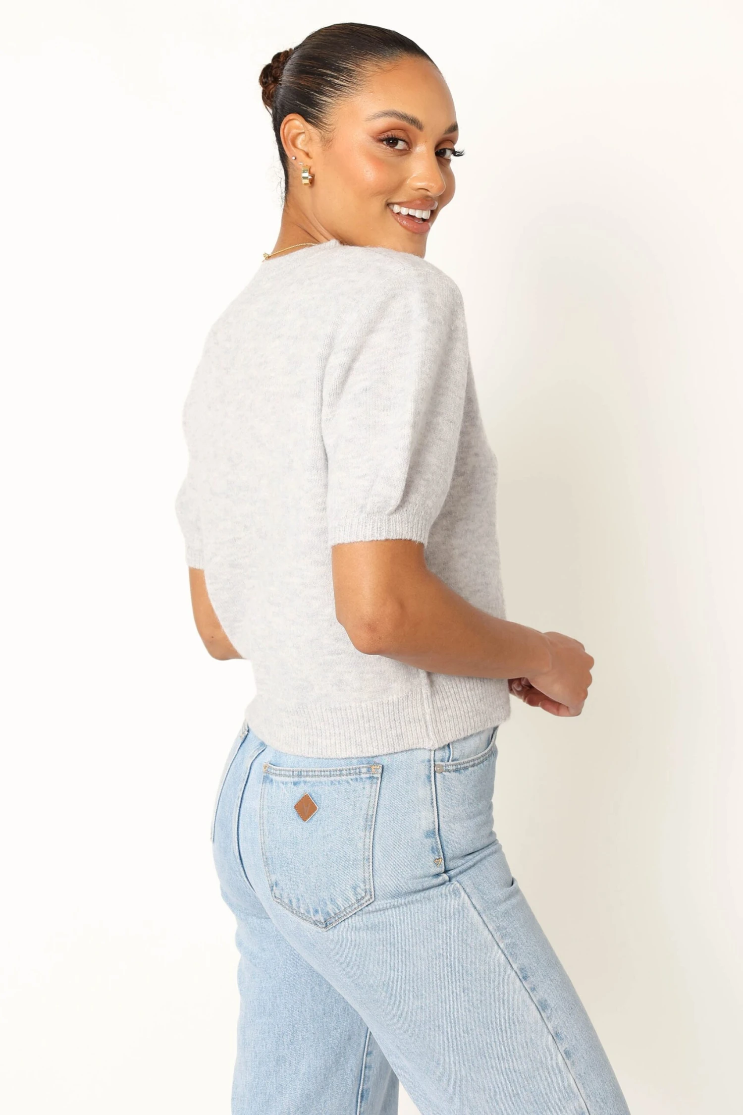 Noah Knit Sweater - Light Heather Grey 12 Noah Knit Sweater - Light Heather Grey - Image 10