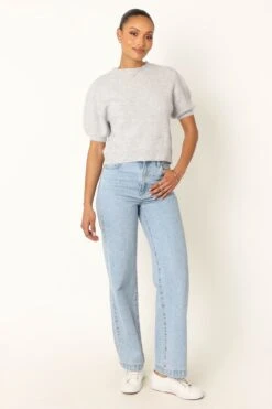 Noah Knit Sweater - Light Heather Grey 28 Noah Knit Sweater - Light Heather Grey -Giordano Style petal and pup usa knitwear noah knit sweater light heather grey 33968204841137