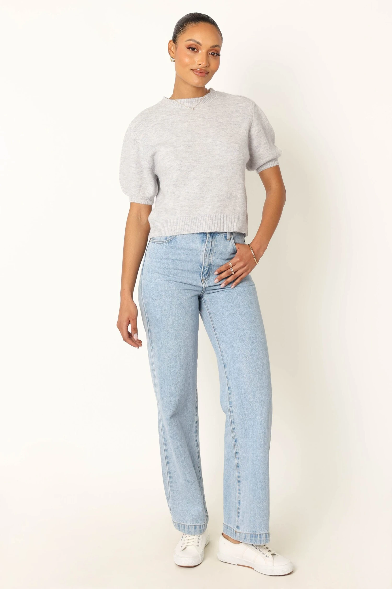 Noah Knit Sweater - Light Heather Grey 15 Noah Knit Sweater - Light Heather Grey - Image 13