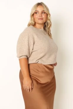 Noah Knit Sweater - Taupe -Giordano Style petal and pup usa knitwear noah knit sweater taupe 33968194388145