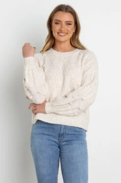 Pipsa Knit Sweater - White