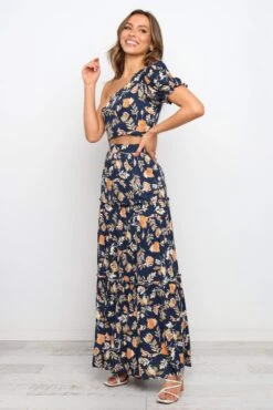 Aimee Top - Navy -Giordano Style petal and pup usa tops aimee top navy 22843386200241